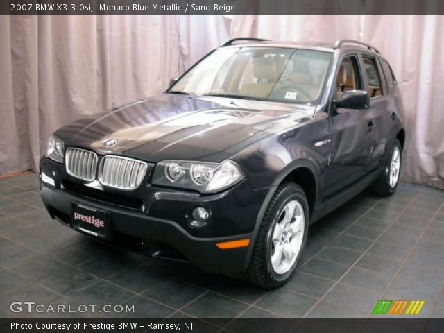 2007 BMW X3 3.0si in Monaco Blue Metallic