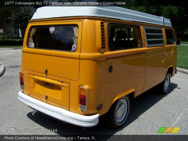1977 Volkswagen Bus T2 Camper Van in Chrome Yellow