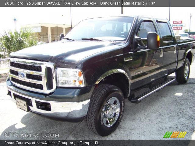 2006 Ford F250 Super Duty XLT FX4 Crew Cab 4x4 in Dark Green Satin Metallic