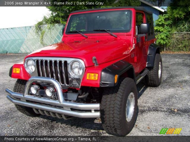2006 Jeep Wrangler X 4x4 in Flame Red