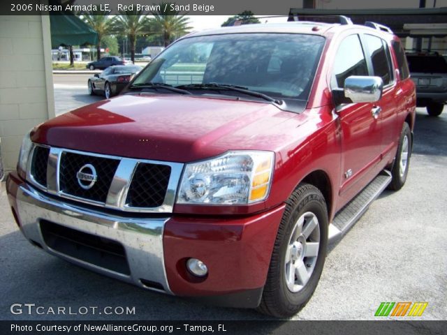 2006 Nissan Armada LE in Red Brawn