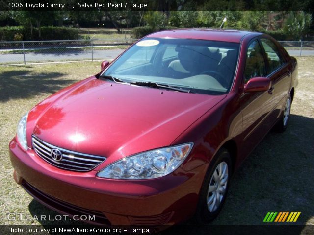 2006 Toyota Camry LE in Salsa Red Pearl