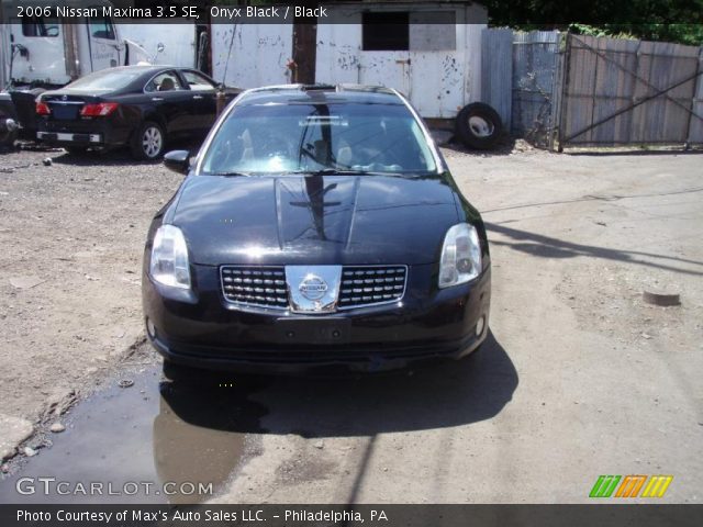 2006 Nissan Maxima 3.5 SE in Onyx Black