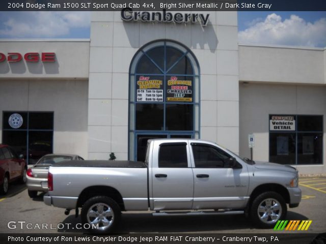 2004 Dodge Ram 1500 SLT Sport Quad Cab 4x4 in Bright Silver Metallic