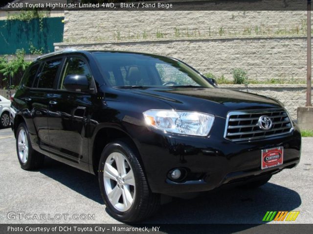 2008 Toyota Highlander Limited 4WD in Black