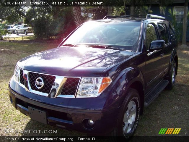 2007 Nissan Pathfinder S in Majestic Blue Metallic