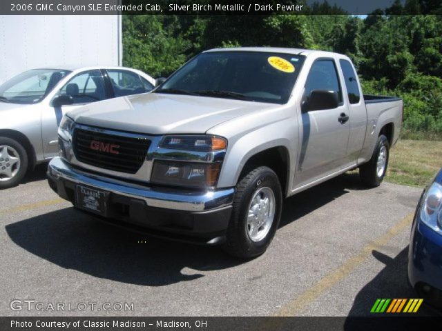 2006 GMC Canyon SLE Extended Cab in Silver Birch Metallic