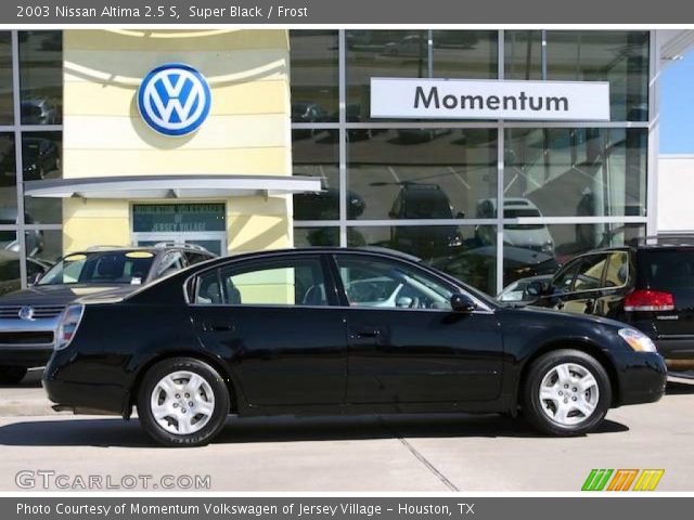 2003 Nissan Altima 2.5 S in Super Black