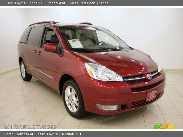2005 Toyota Sienna XLE Limited AWD in Salsa Red Pearl