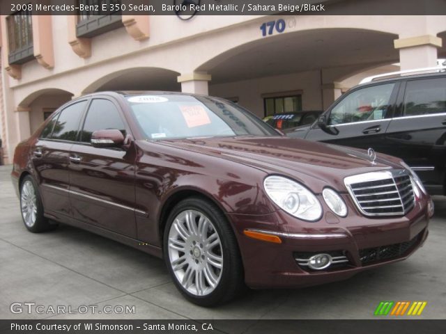 2008 Mercedes-Benz E 350 Sedan in Barolo Red Metallic