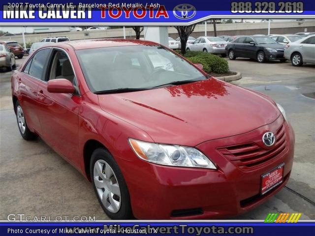 2007 Toyota Camry LE in Barcelona Red Metallic