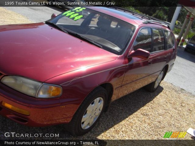 1995 Toyota Camry LE V6 Wagon in Sunfire Red Metallic