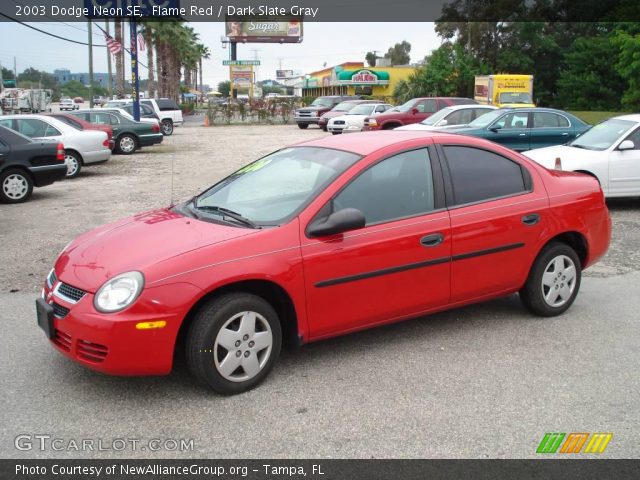 2003 Dodge Neon SE in Flame Red