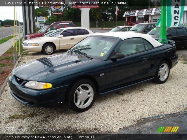 1994 Ford Mustang GT Convertible in Deep Forest Green Metallic