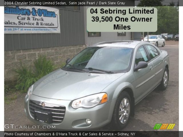 2004 Chrysler Sebring Limited Sedan in Satin Jade Pearl