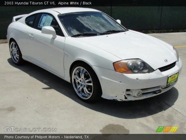 2003 Hyundai Tiburon GT V6 in Alpine White