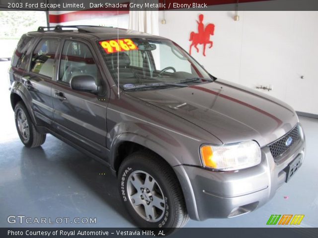 2003 Ford Escape Limited in Dark Shadow Grey Metallic