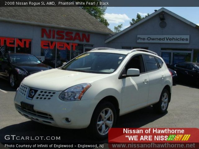 2008 Nissan Rogue SL AWD in Phantom White Pearl