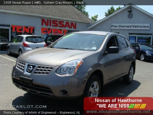 2008 Nissan Rogue S AWD in Gotham Gray Metallic