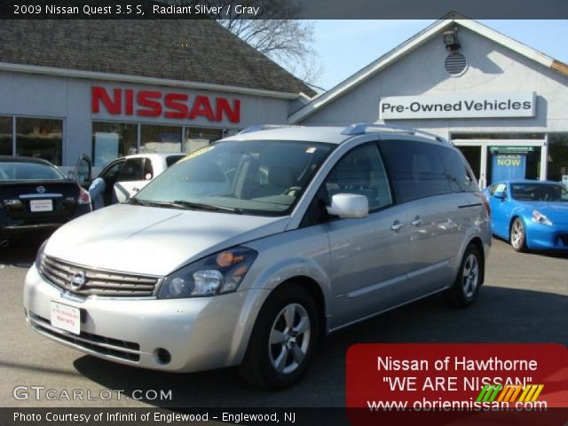 2009 Nissan Quest 3.5 S in Radiant Silver