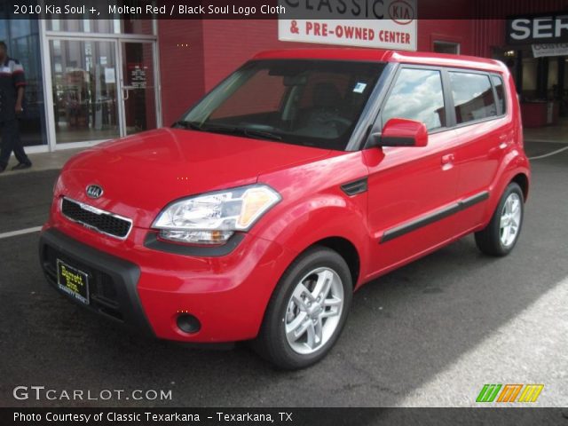 2010 Kia Soul + in Molten Red