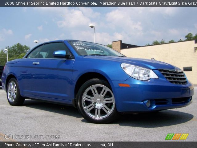 2008 Chrysler Sebring Limited Hardtop Convertible in Marathon Blue Pearl