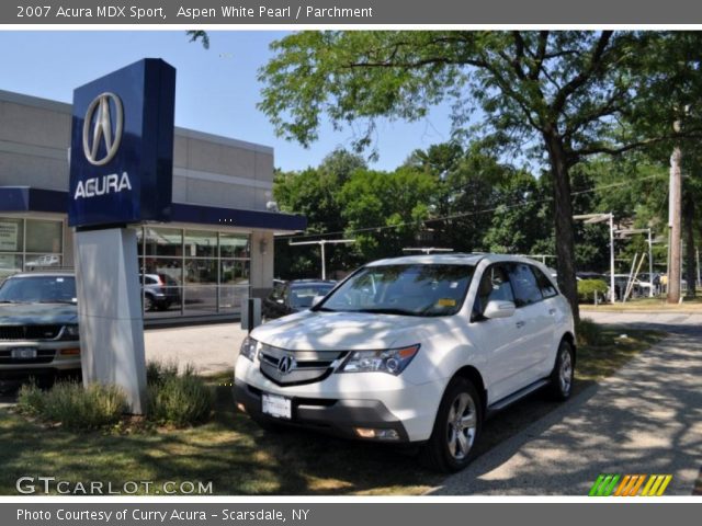 2007 Acura MDX Sport in Aspen White Pearl