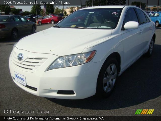 2008 Toyota Camry LE in Super White
