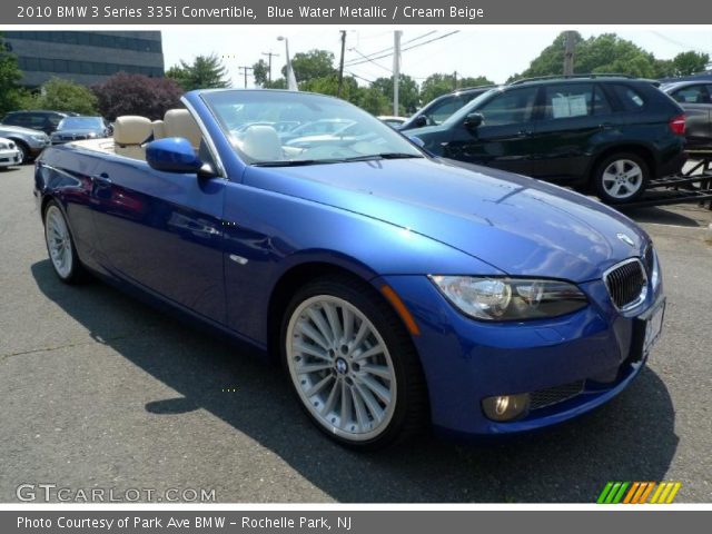 Blue water bmw convertible