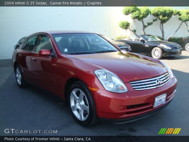 2004 Infiniti G 35 Sedan in Garnet Fire Metallic