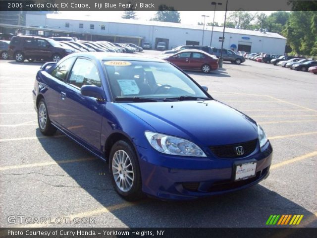 2005 Honda Civic EX Coupe in Fiji Blue Pearl