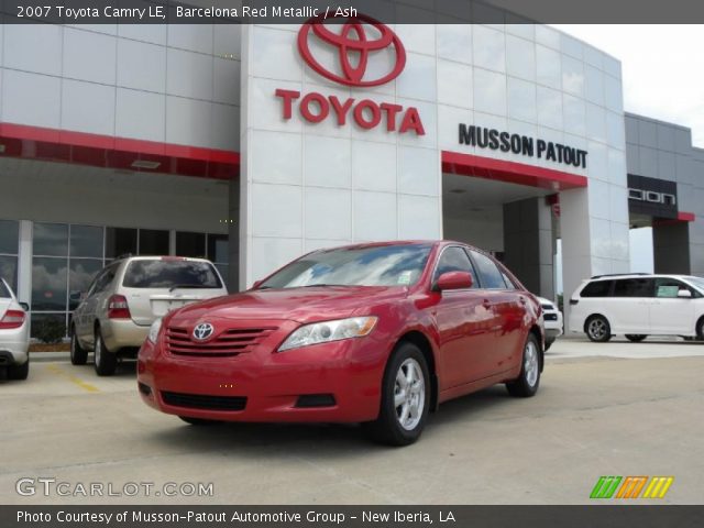 2007 Toyota Camry LE in Barcelona Red Metallic