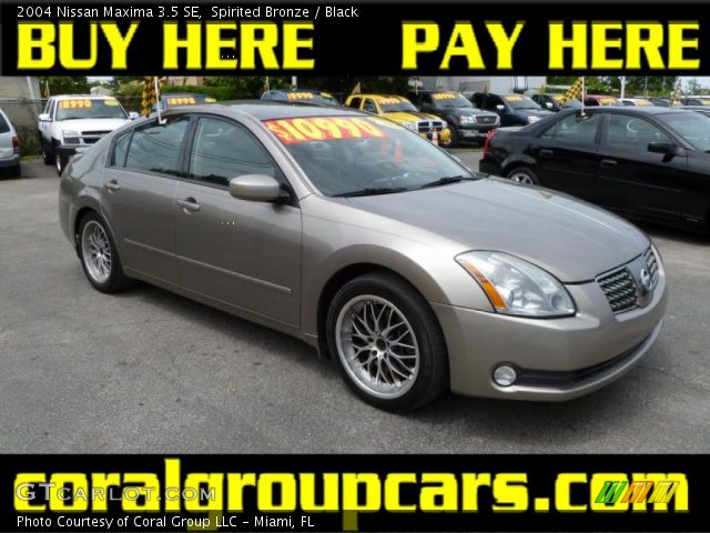 2004 Nissan Maxima 3.5 SE in Spirited Bronze