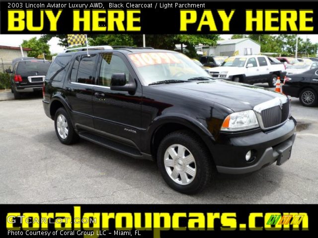 2003 Lincoln Aviator Luxury AWD in Black Clearcoat