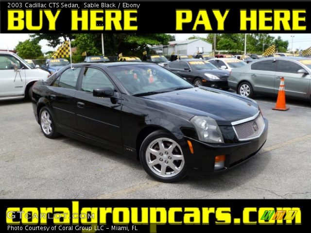 2003 Cadillac CTS Sedan in Sable Black
