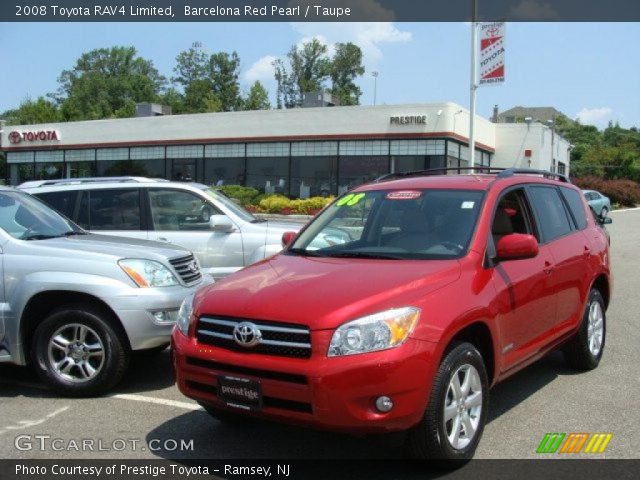 2008 Toyota RAV4 Limited in Barcelona Red Pearl