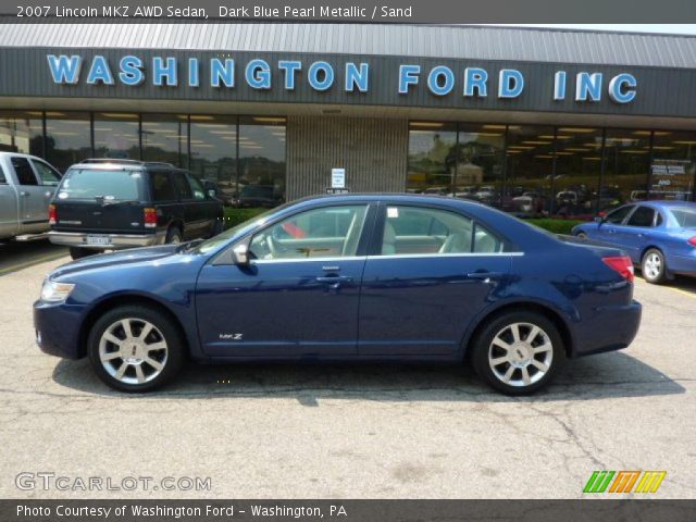 2007 Lincoln MKZ AWD Sedan in Dark Blue Pearl Metallic