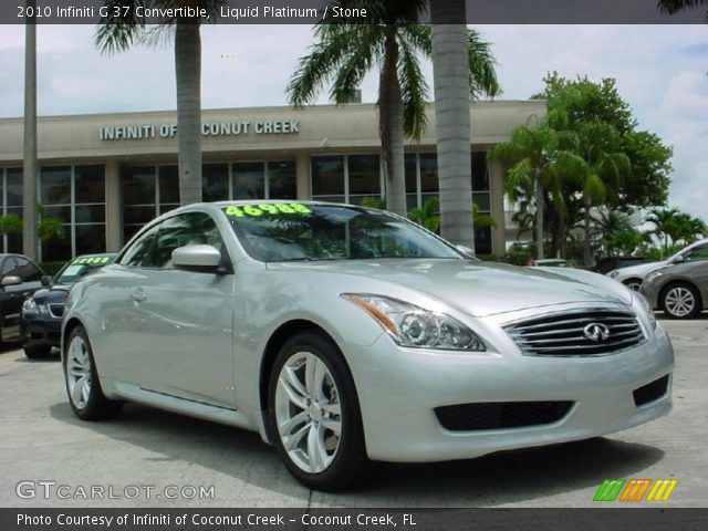 2010 Infiniti G 37 Convertible in Liquid Platinum