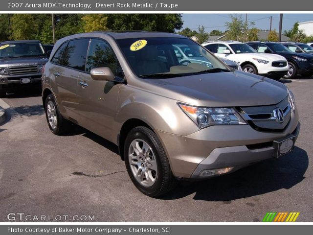 2007 Acura MDX Technology in Desert Rock Metallic