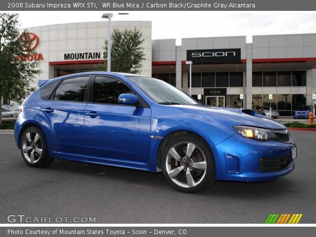 2008 Subaru Impreza WRX STi in WR Blue Mica