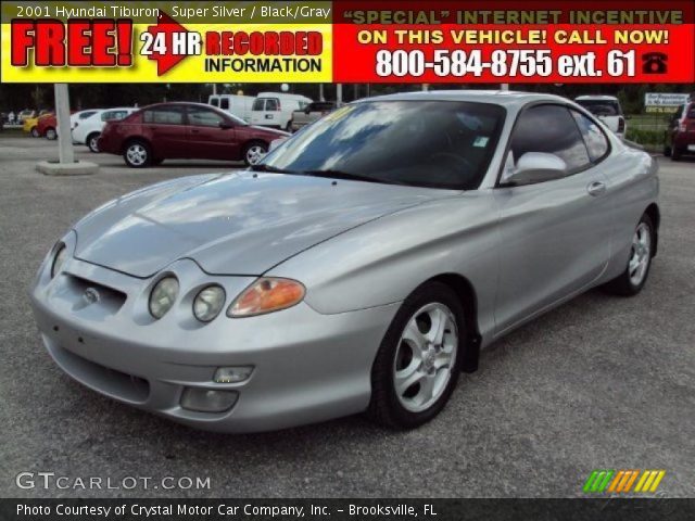 2001 Hyundai Tiburon  in Super Silver