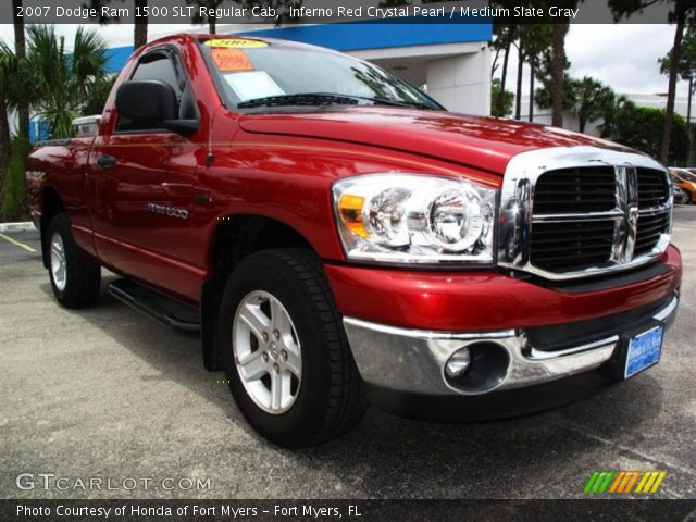2007 Dodge Ram 1500 SLT Regular Cab in Inferno Red Crystal Pearl