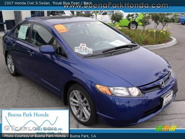 2007 Honda Civic Si Sedan in Royal Blue Pearl