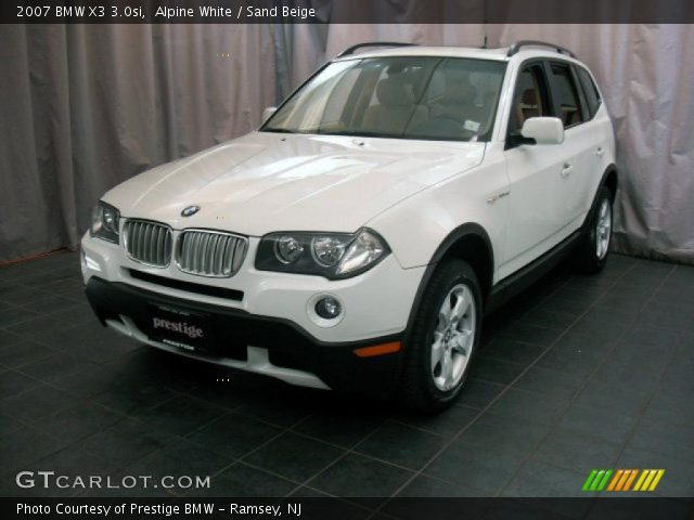 2007 BMW X3 3.0si in Alpine White