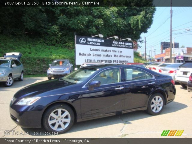2007 Lexus ES 350 in Black Sapphire Pearl