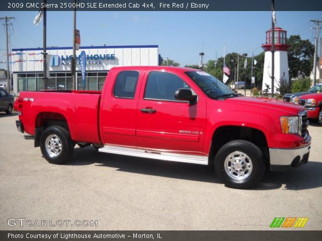 2009 GMC Sierra 2500HD SLE Extended Cab 4x4 in Fire Red