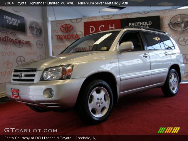 2004 Toyota Highlander Limited V6 4WD in Millenium Silver Metallic