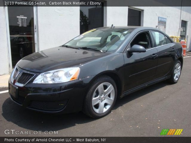 2010 Pontiac G6 Sedan in Carbon Black Metallic
