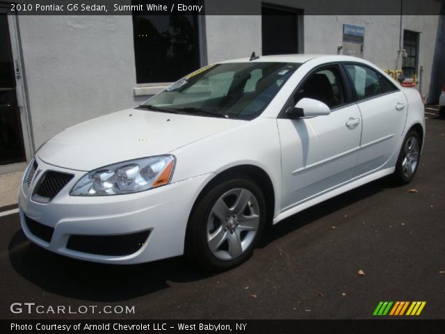 2010 Pontiac G6 Sedan in Summit White