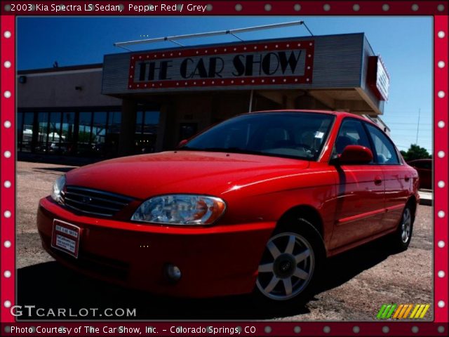 2003 Kia Spectra LS Sedan in Pepper Red